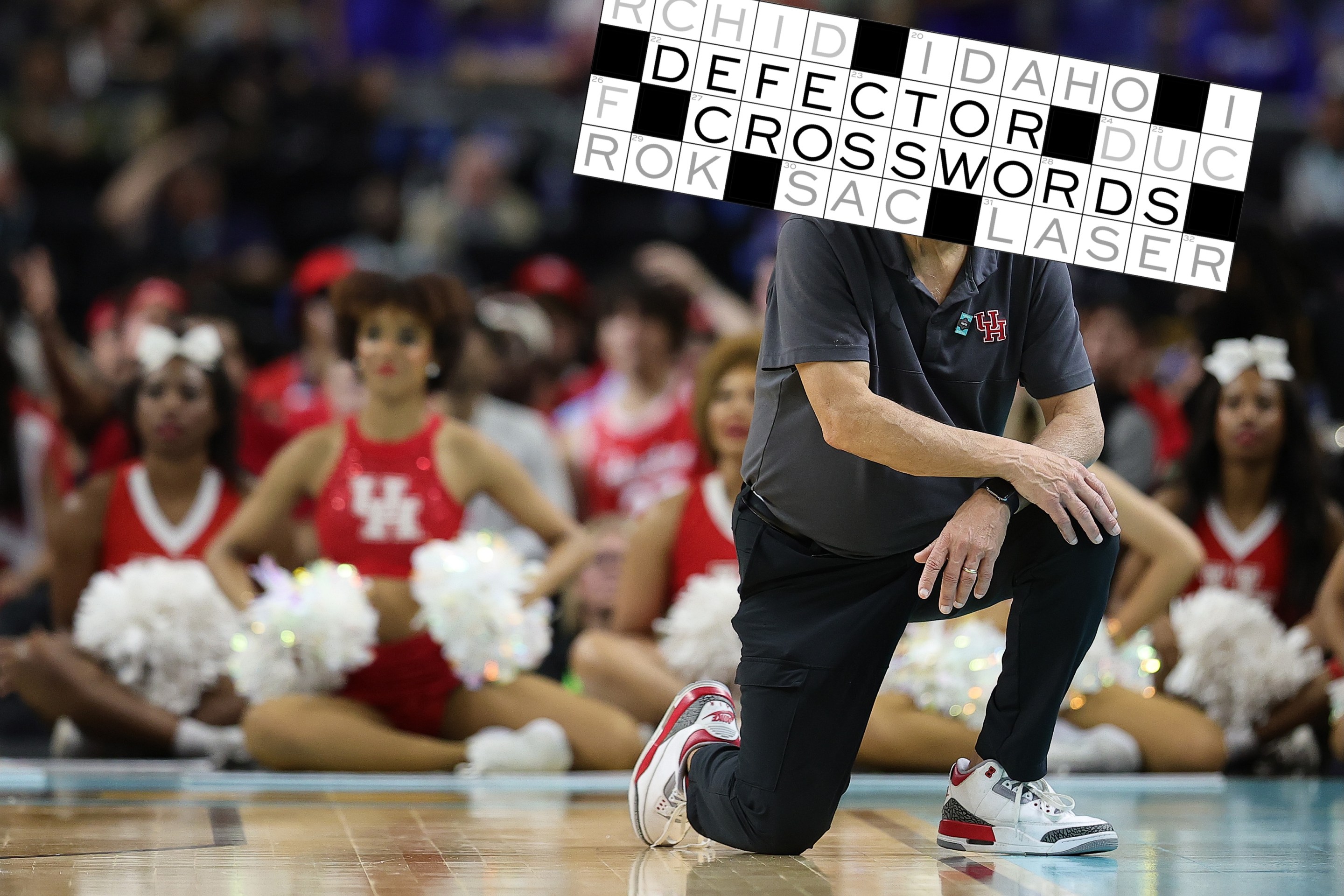 Head Coach Kelvin Sampson of the Houston Cougars reacts during the second half in the Final Four game of the NCAA Men's Basketball Tournament against the Duke Blue Devils at the Alamodome on April 05, 2025 in San Antonio, Texas.