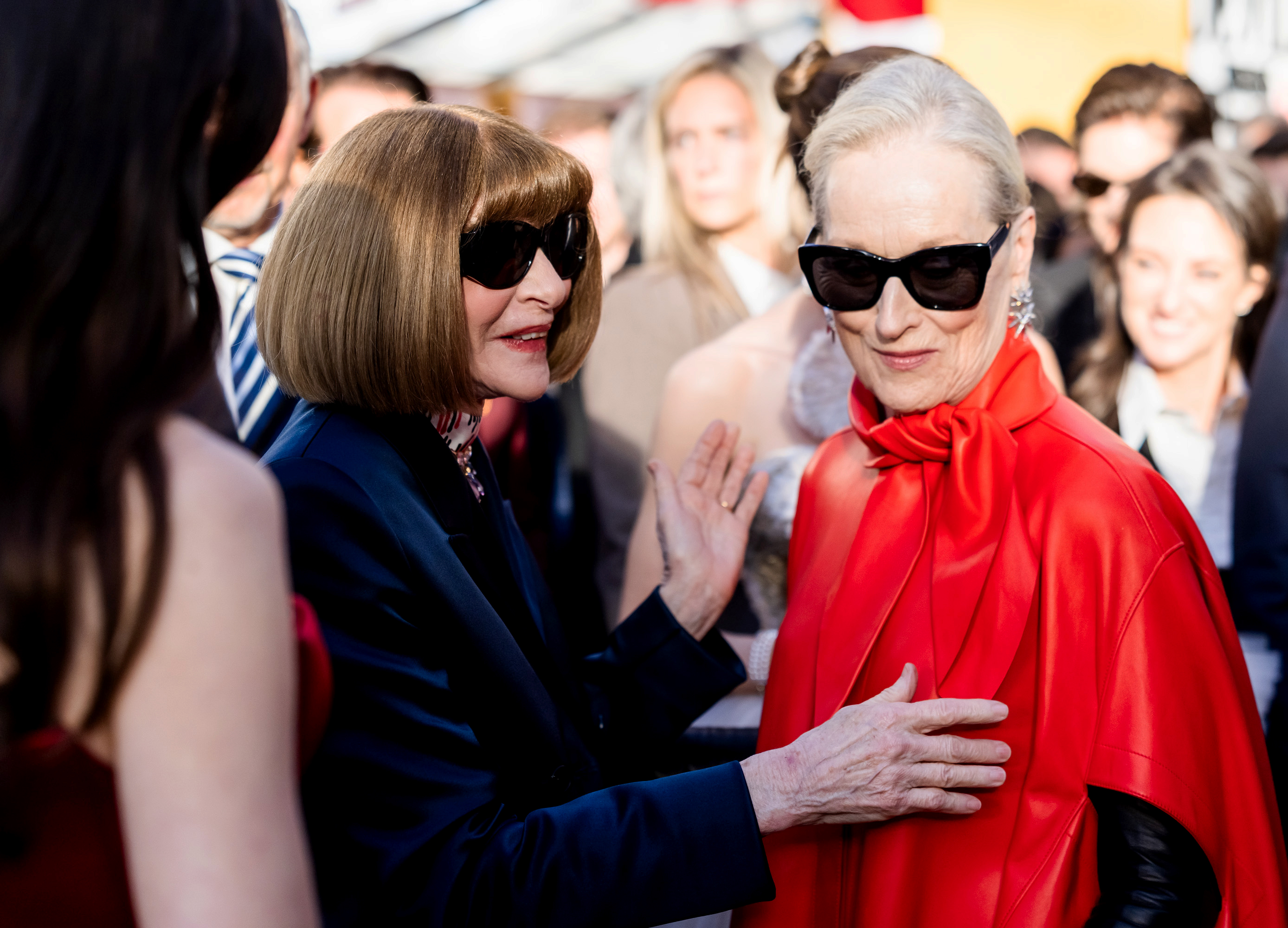 Anna Wintour and Meryl Streep attends the world premiere of The Devil Wears Prada 2