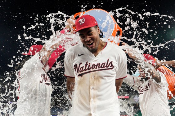 James Wood Will Mightily Thwap The Baseball In Whichever Direction He Pleases