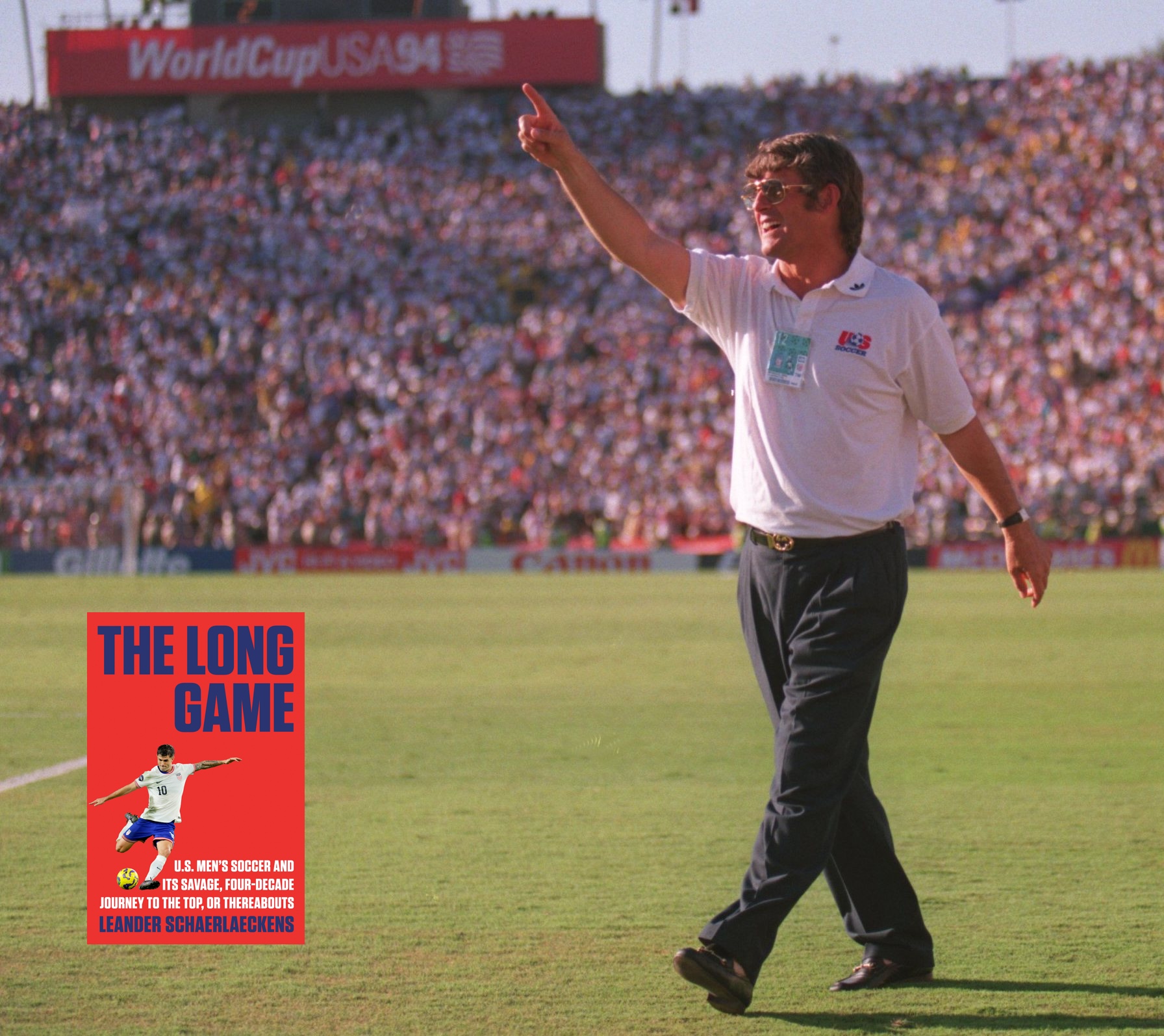 USA COACH VELIBOR MILUTINOVIC SALUTES THE CROWD AFTER THEIR 2-1 VICTORY OVER COLOMBIA.