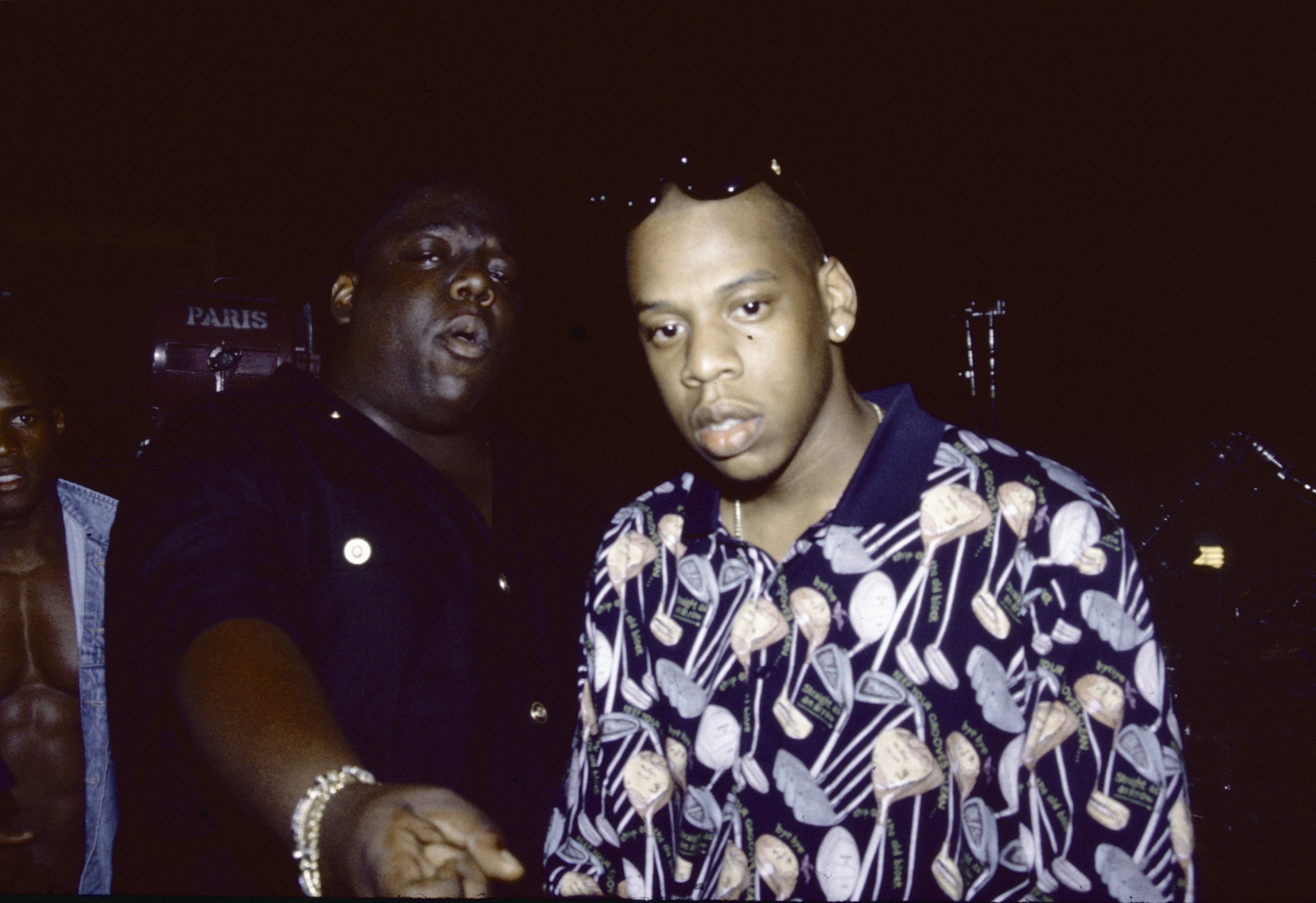 Photo of Jay-Z and Biggie Smalls.