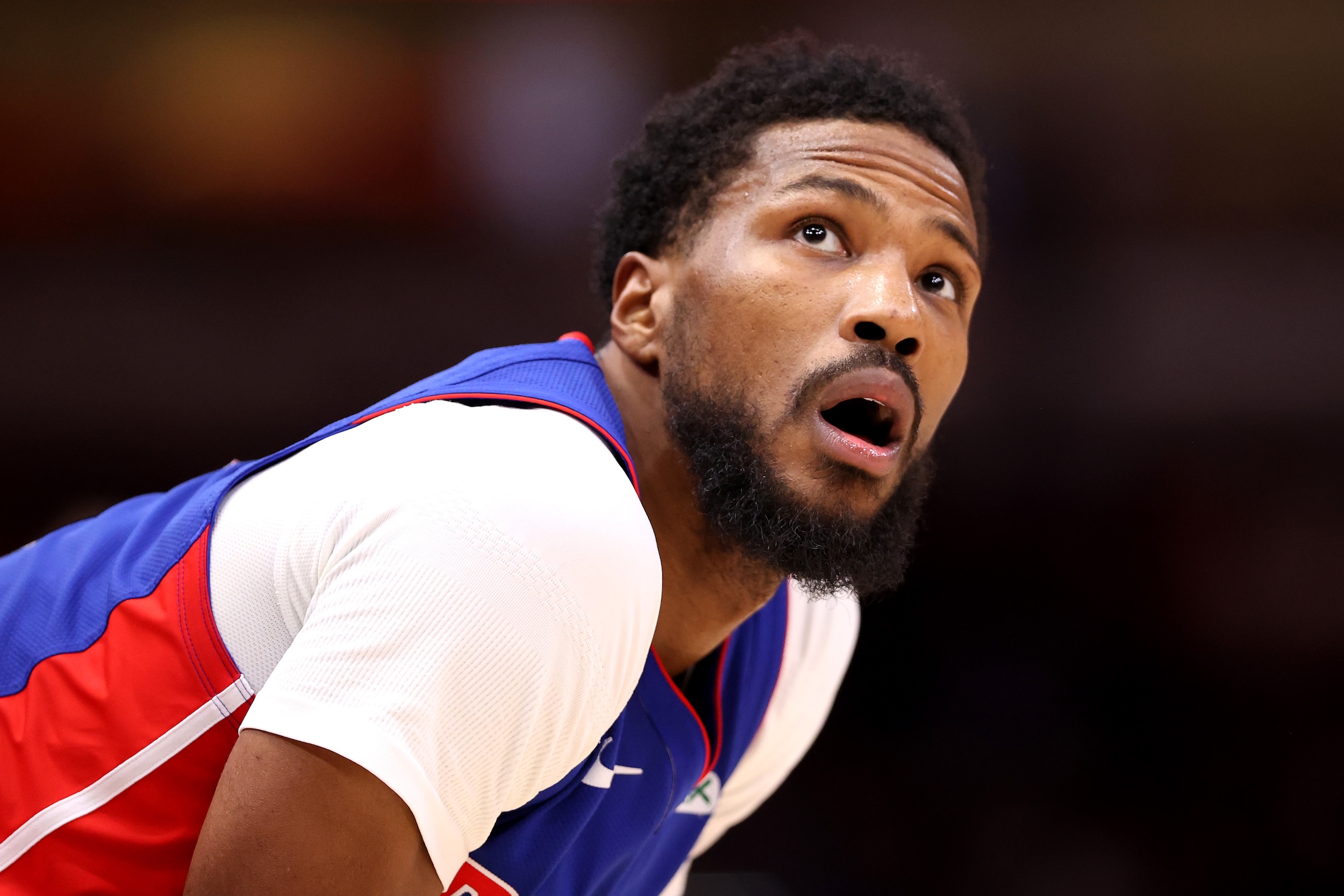 Malik Beasley, with the Pistons.