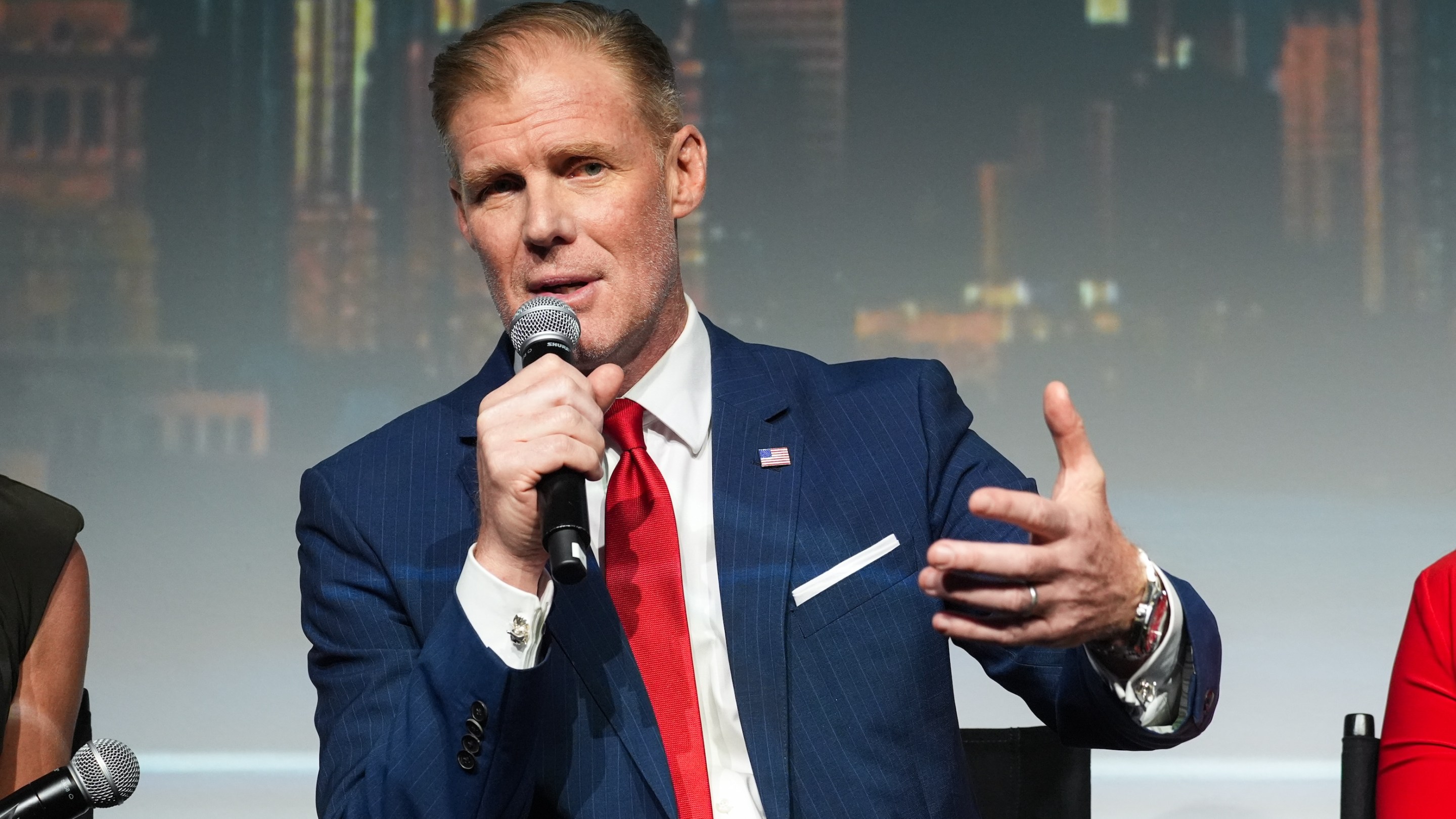 Alexi Lalas attends the Fox Sports FIFA World Cup 2026 Media Day event at Lavan on May 21, 2026 in New York City.