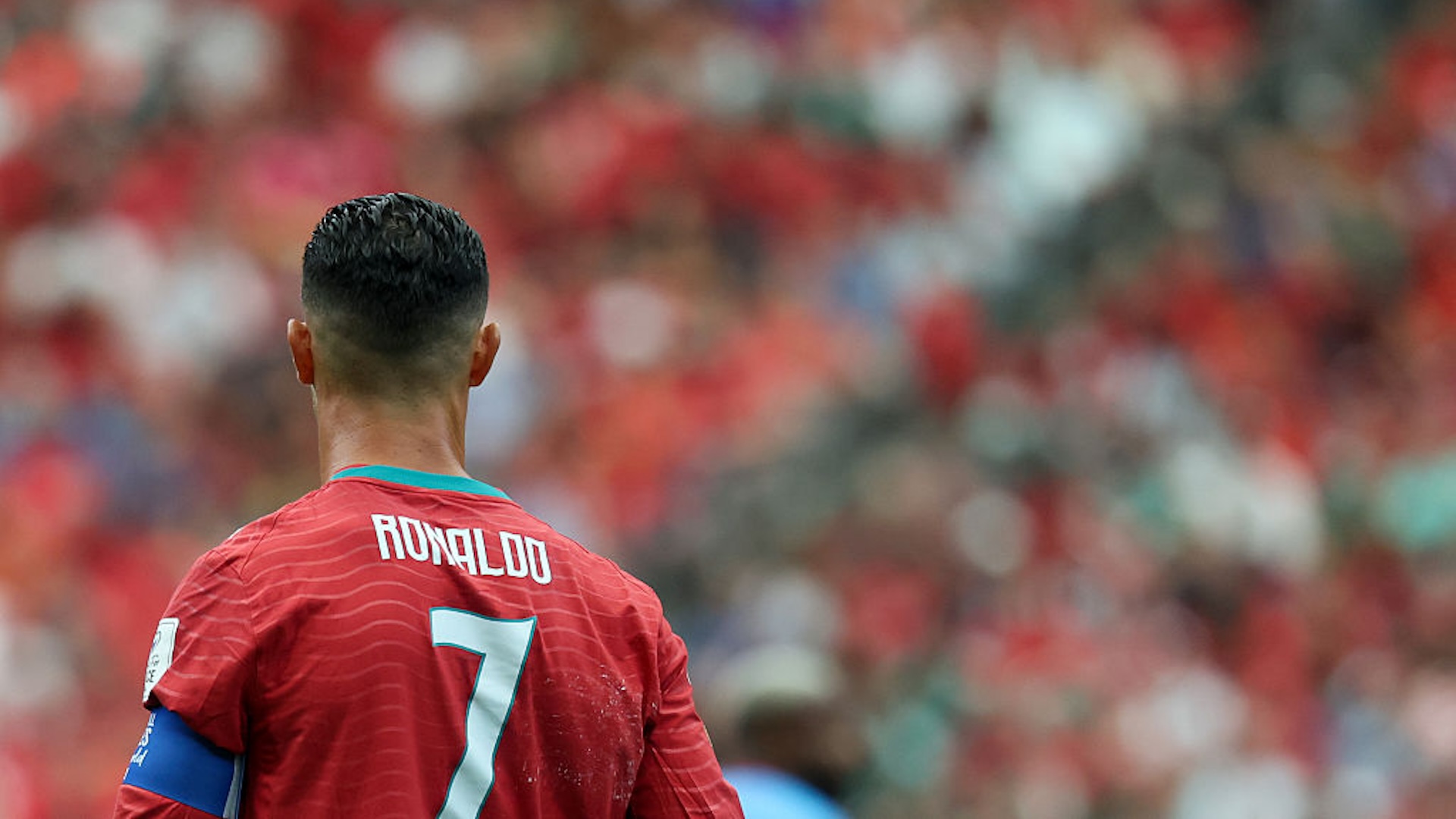 The back of Cristiano Ronaldo