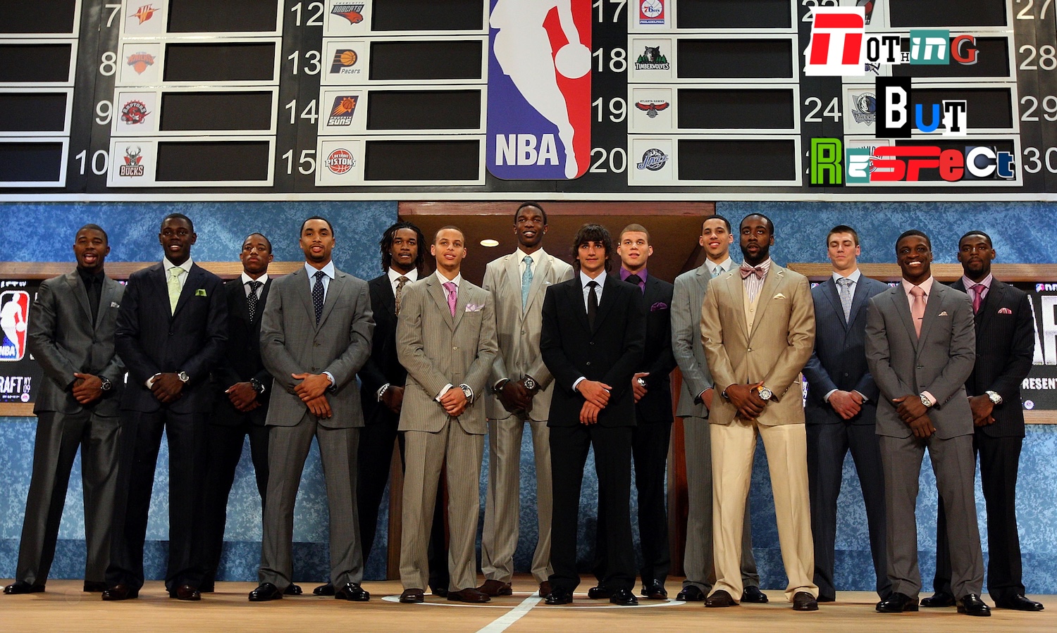NBA Commissioner David Stern poses for a photograph with the NUMBER overall draft pick by the TEAM, PLAYER during the 2009 NBA Draft at the Wamu Theatre at Madison Square Garden June 25, 2009 in New York City. NOTE TO USER: User expressly acknowledges and agrees that, by downloading and/or using this Photograph, User is consenting to the terms and conditions of the Getty Images License Agreement.