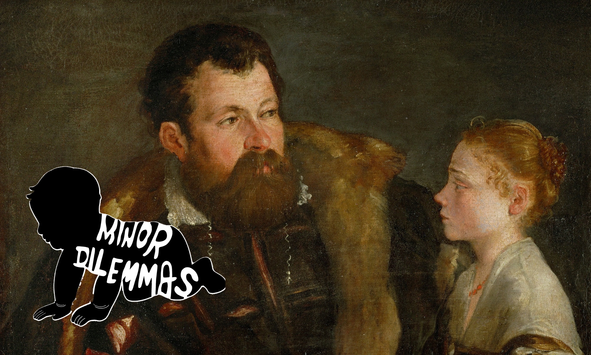 Father and daughter. Oil on canvas, around 1550.