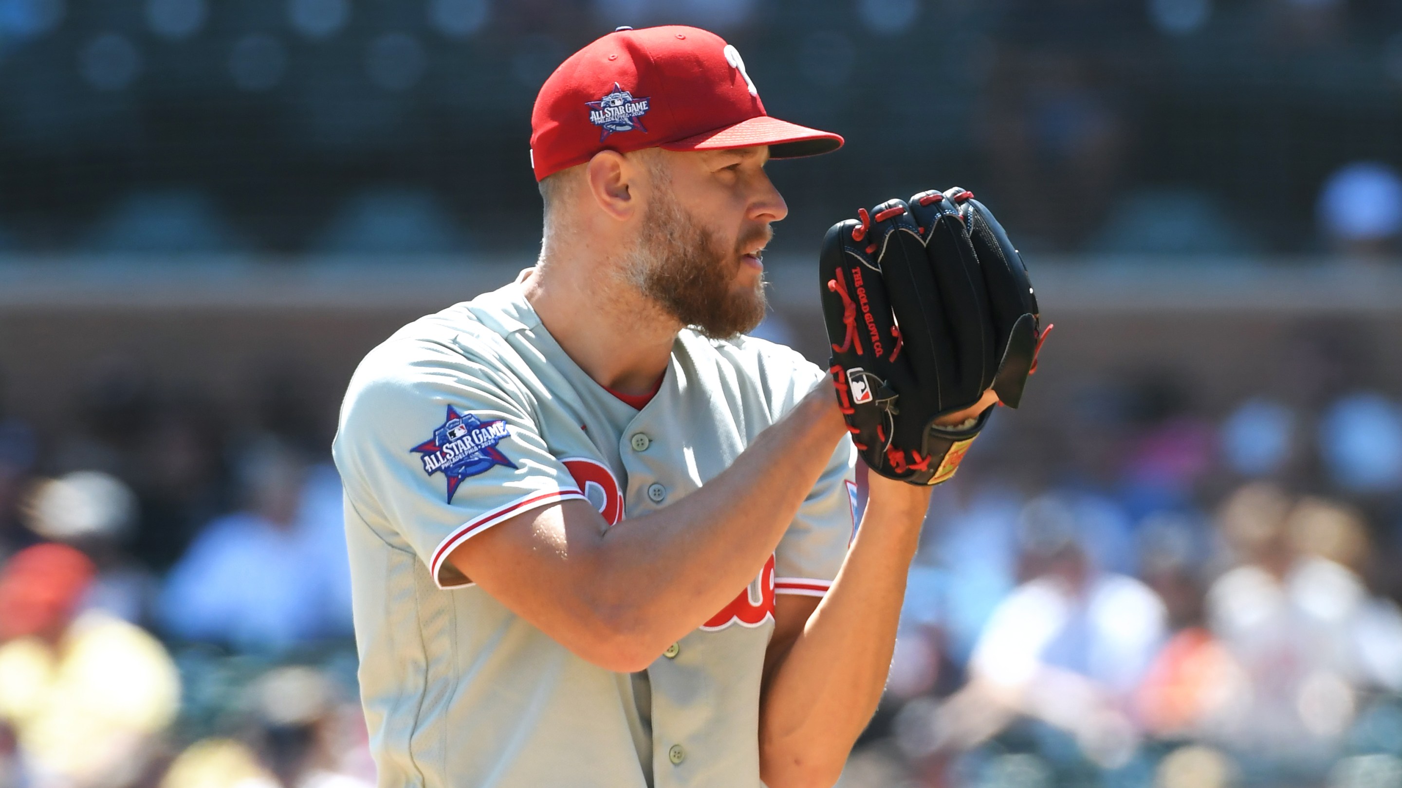 Zack Wheeler #45 of the Philadelphia Phillies pitches
