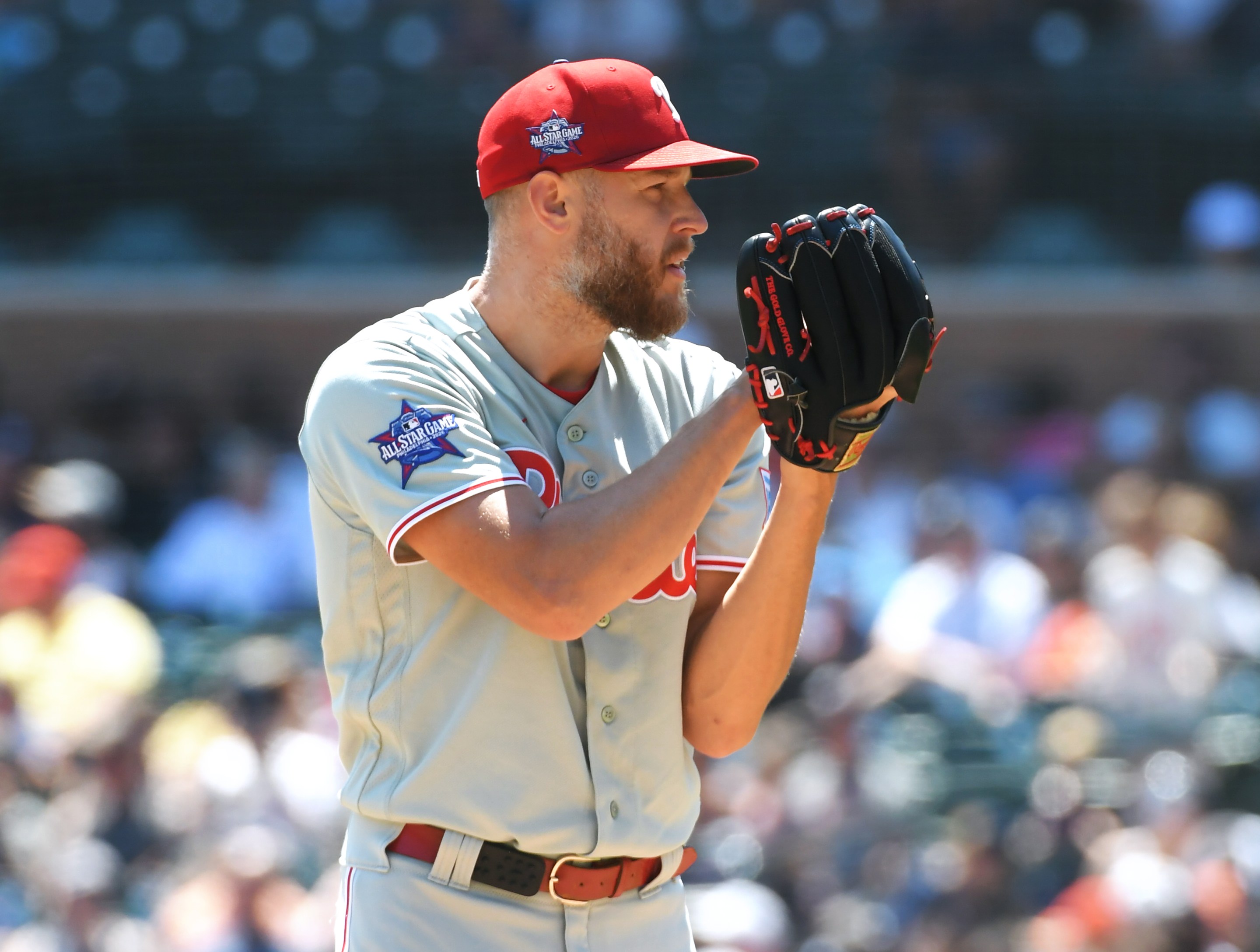 Zack Wheeler #45 of the Philadelphia Phillies pitches