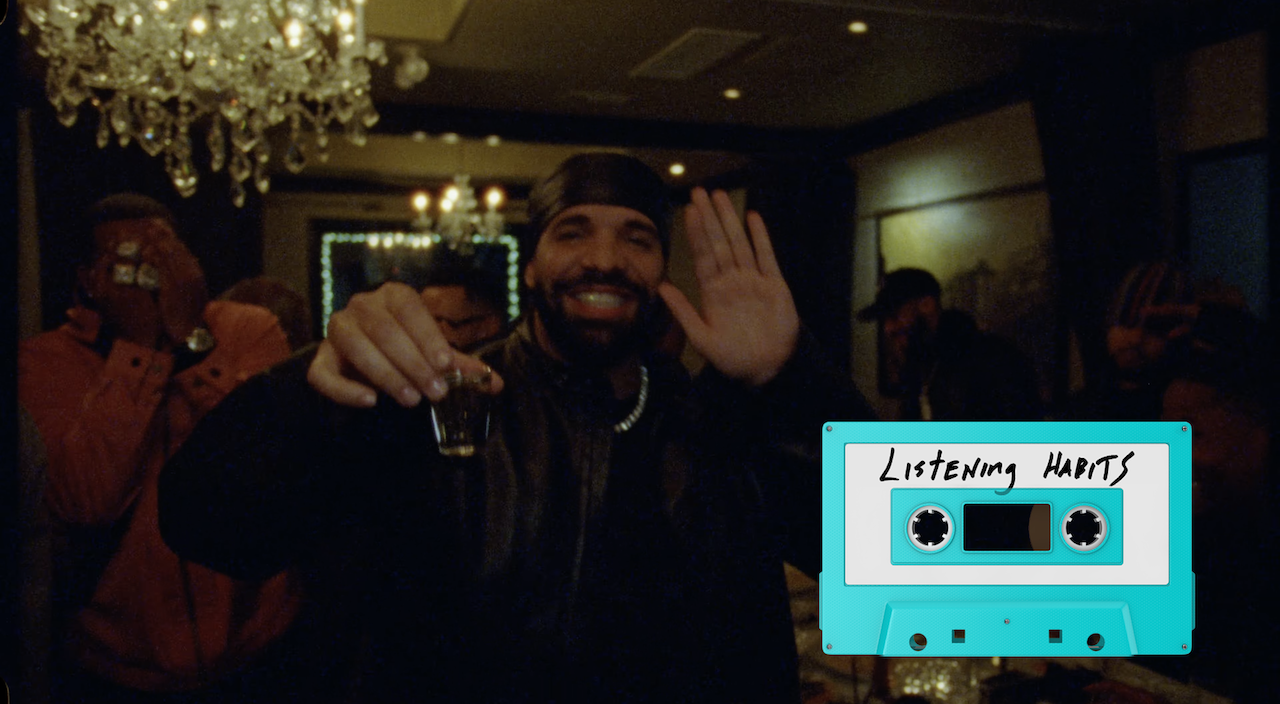 Still image from Drake's music video for "Burning Bridges."
