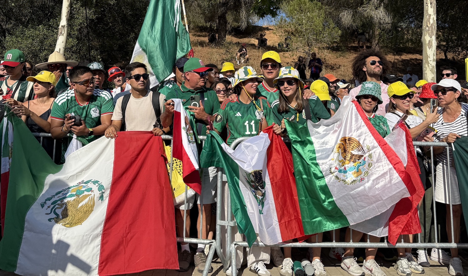 Mexican fans go nuts