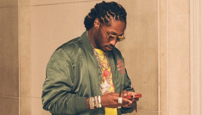 meme of Future on his phone