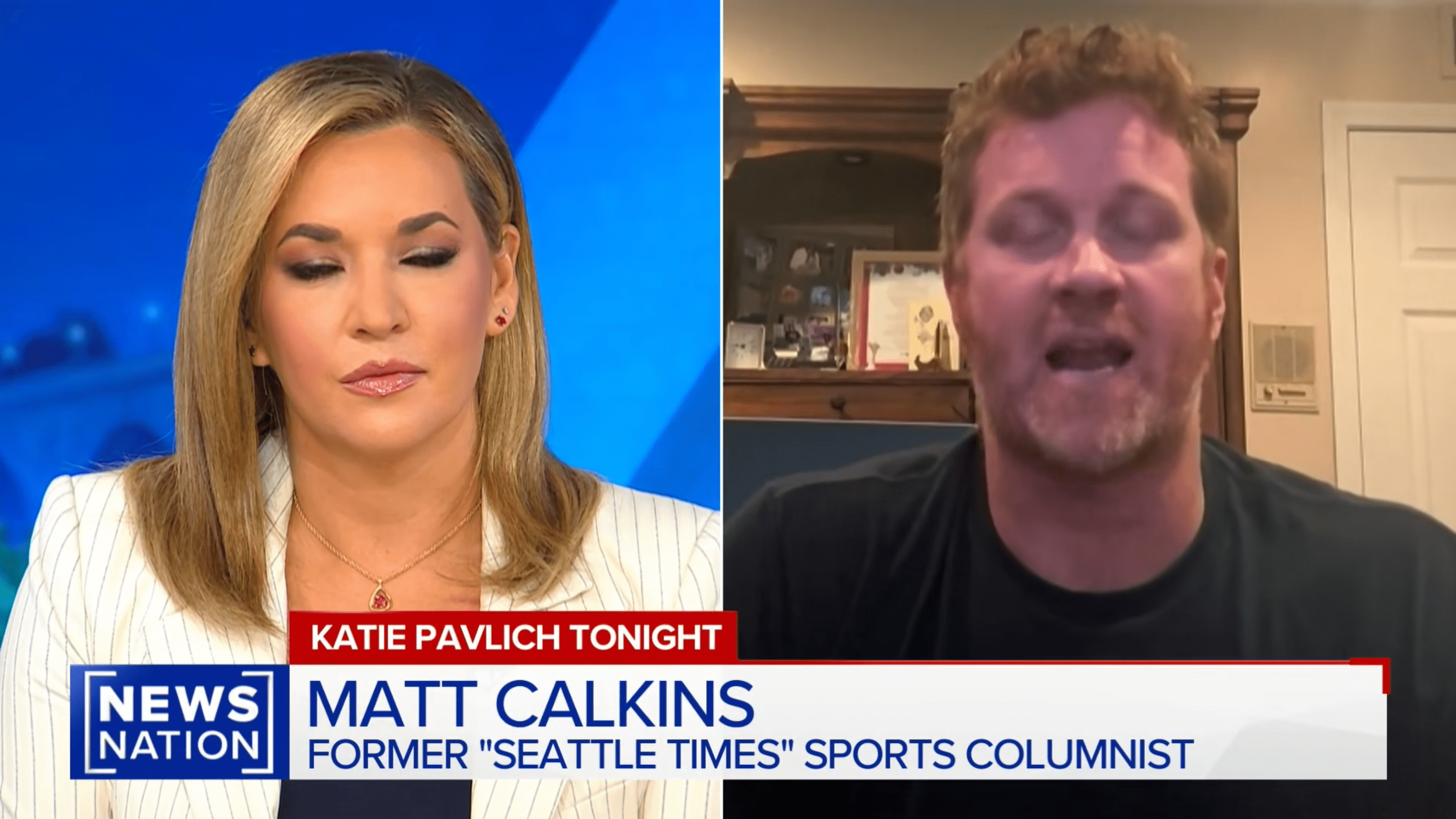 Matt Calkins being interviewed on News Nation