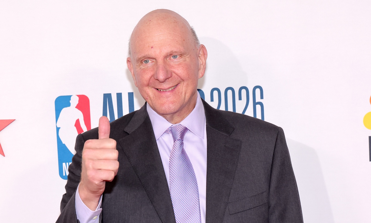 LOS ANGELES, CALIFORNIA - FEBRUARY 13: Steve Ballmer attends the Los Angeles Clippers &amp; Comcast NBCUniversal's NBA All-Star Legendary Tip-Off Celebration at Los Angeles County Museum of Art on February 13, 2026 in Los Angeles, California. (Photo by Julian Hamilton/WireImage)