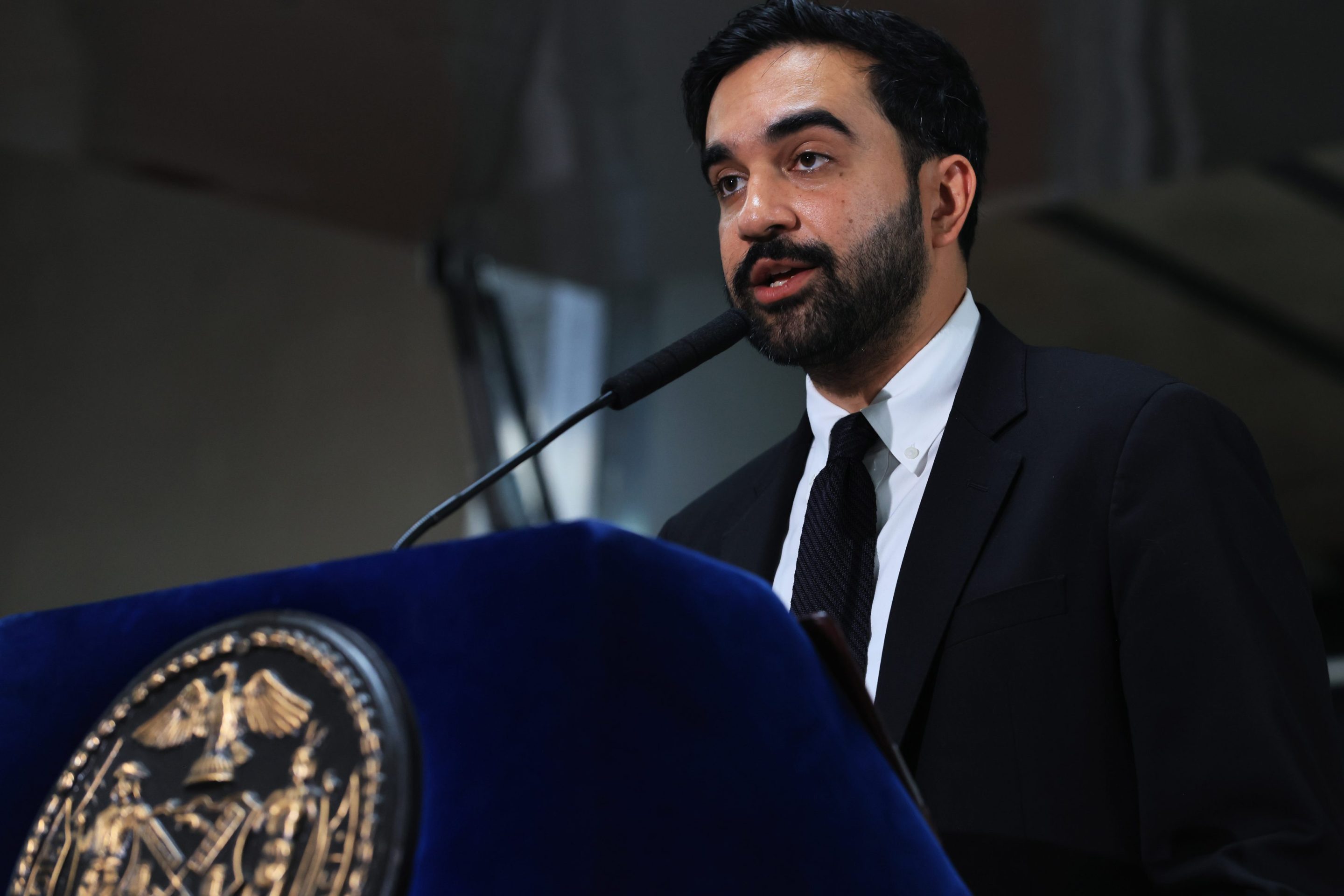 New York City Mayor Zohran Mamdani speaks