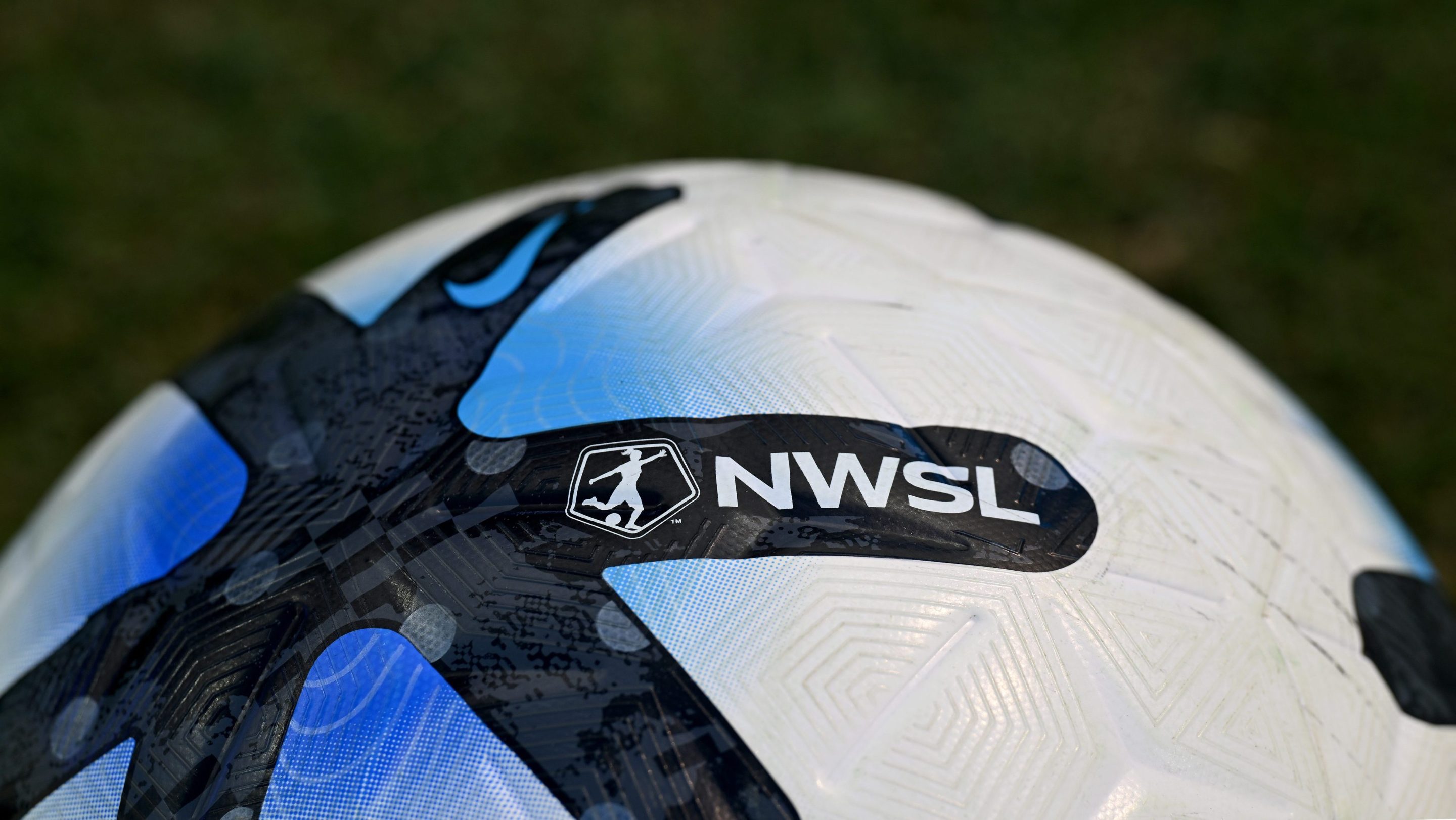 A detailed view of a Nike NWSL ball prior to the NWSL match between Angel City FC and Gotham FC at BMO Stadium on August 23, 2026 in Los Angeles, California.