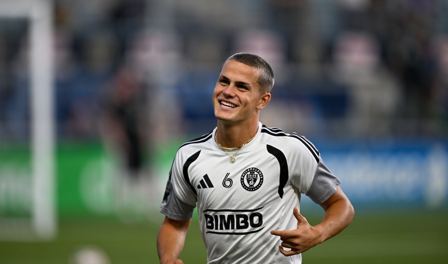 CHESTER, PA - SEPTEMBER 09: Philadelphia Union midfielder Cavan Sullivan #6 is shown before the game between the Philadelphia Union and FC Cincinnati on September 9th, 2026 at Subaru Park in Chester, PA. (Photo by Terence Lewis/Icon Sportswire via Getty Images)