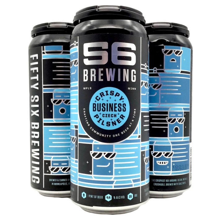 Cans of beer from 56 Brewing