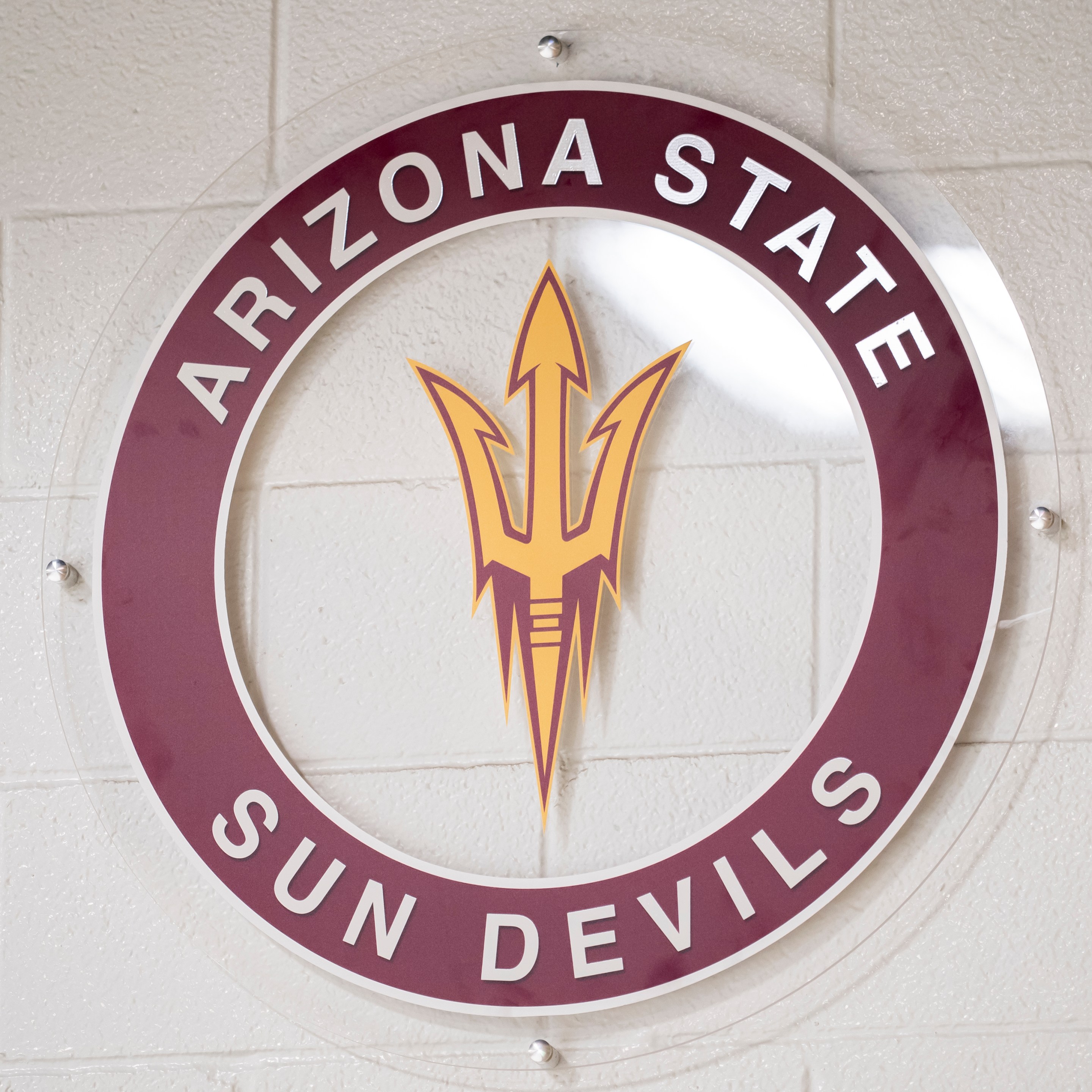 A general view of the Arizona State Sun Devils logo