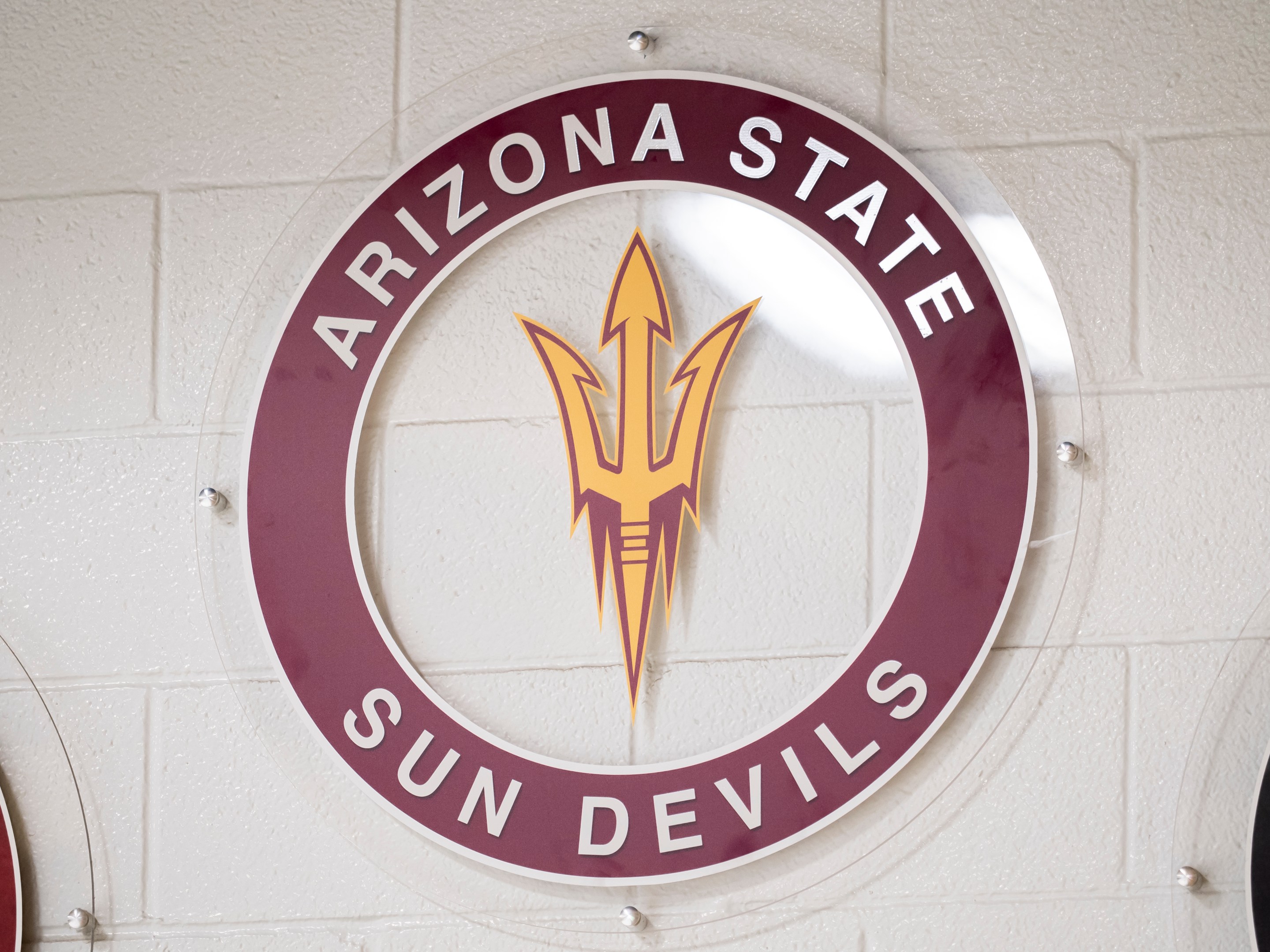 A general view of the Arizona State Sun Devils logo