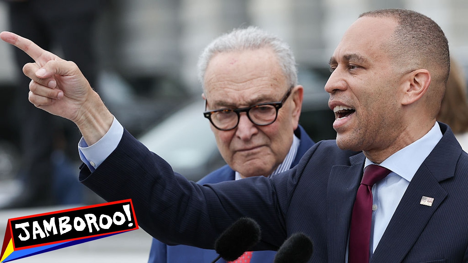 Hakeem Jeffires and Chuck Schumer
