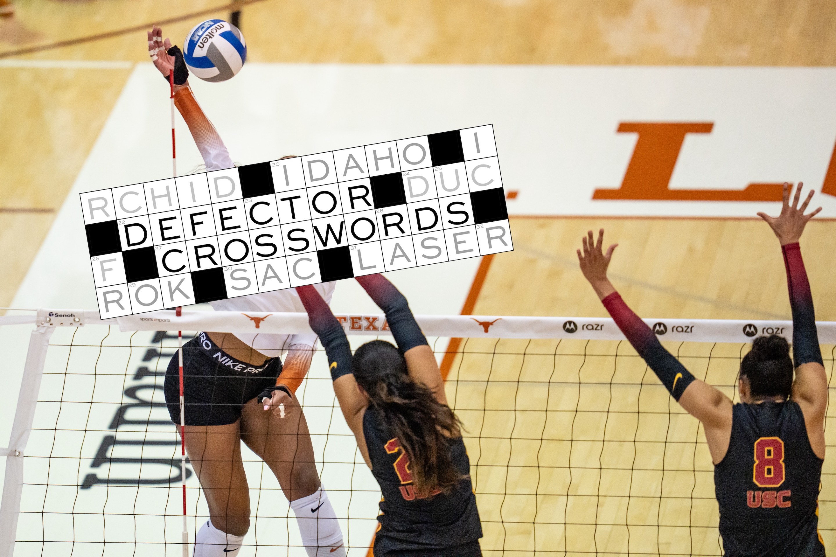 Cari Spears #23 spikes the ball during the third set of a match against the USC Trojans at Gregory Gymnasium on September 2, 2026 in Austin, Texas.