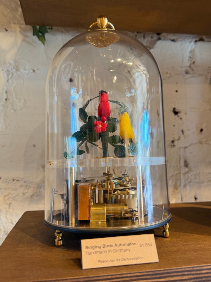 a german singing bird automaton that costs $1850